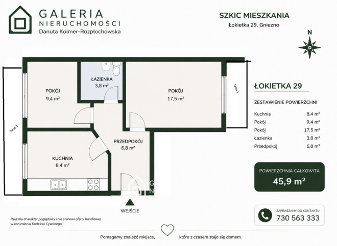 Mieszkanie Sprzedaż Gniezno Osiedle Władysława Łokietka 29 8